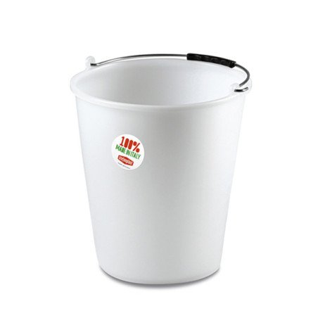 SECCHIO CASALINGO IN POLIETILENE BIANCO VARIE MISURE