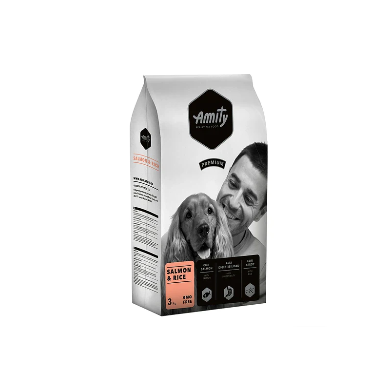 AMITY PREMIUM DOG SALMON & RICE KG.15
