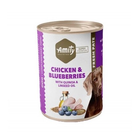 AMITY DOG UMIDO CHICKEN & BLUEBERRIES GR.400