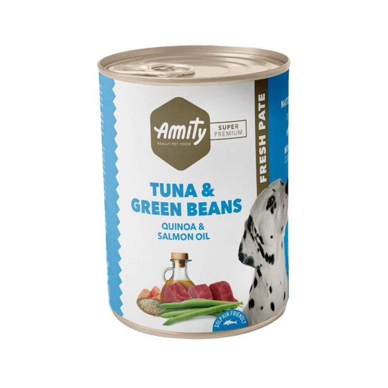 AMITY DOG UMIDO TUNA & GREEN BEANS GR.400