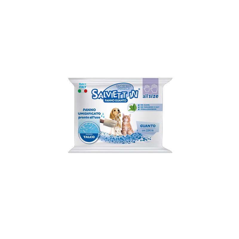 SALVIETTINE IN PANNO GUANTO TALCO