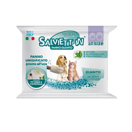 SALVIETTE IN PANNO GUANTO THE VERDE & CAMOMILLA