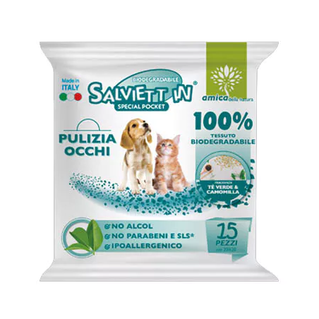 SALVIETTINE IN SPECIAL POCKET PULIZIA OCCHI PZ.15