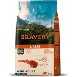BRAVERY DOG MINI ADULT LAMB KG.2