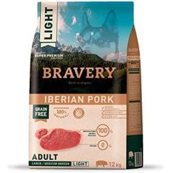 BRAVERY DOG MEDIUM LARGE ADULT IBERIAN PORK LIGHT KG.12