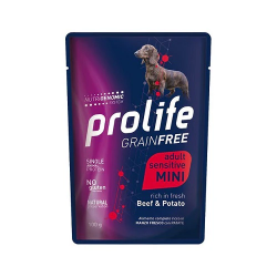 PROLIFE DOG GRAIN FREE BEEF & POTATO BUSTA GR.100