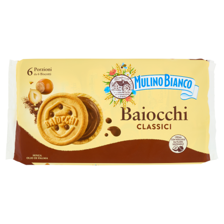 MULINO BIANCO BAIOCCHI SNACK NOCCIOLA GR. 336