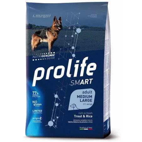 PROLIFE DOG SMART TROUT & RICE MEDIUM LARGE KG.12