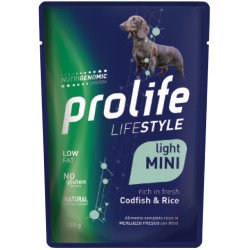 PROLIFE DOG LIFE STYLE CODFISH & RICE BUSTA GR.100