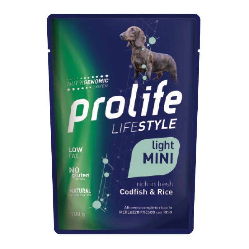 PROLIFE DOG LIFE STYLE CODFISH & RICE BUSTA GR.100