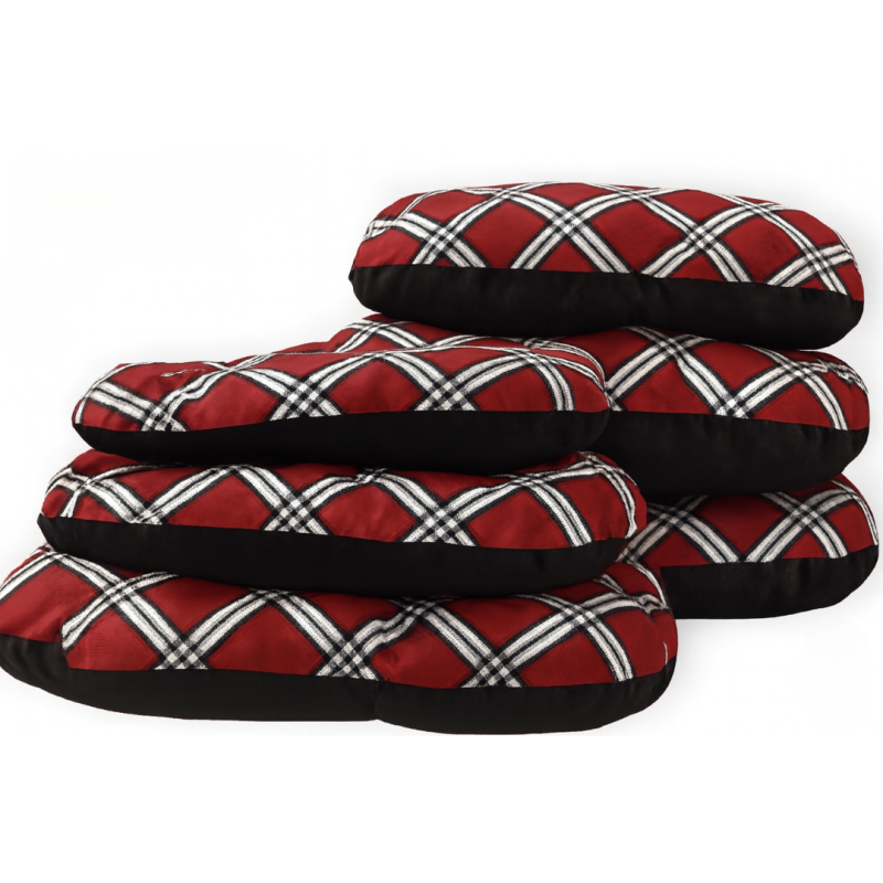 CUSCINO CON IMPRONTA SCOZZESE ROSSO