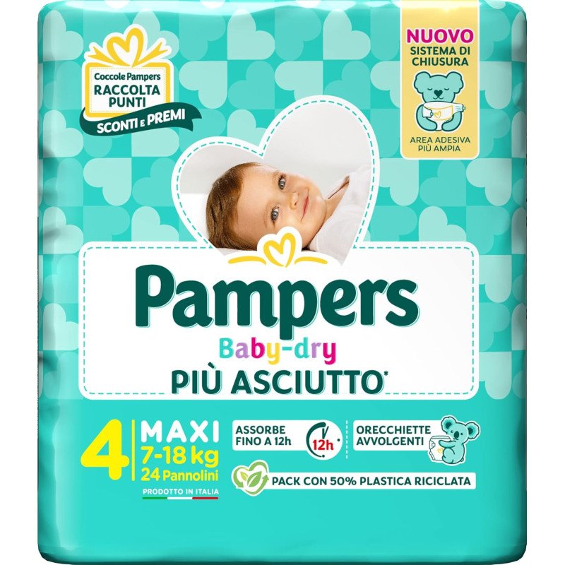 PAMPERS BABY DRY MAXI MIS.4