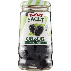 SACLA' OLIVOLI' NERE TOSTE VASO GR.200