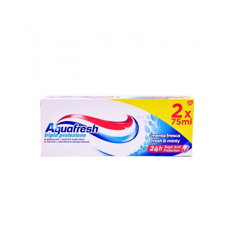 AQUAFRESH DENTIFRICIO TRIPLA PROTEZIONE ML.75X2