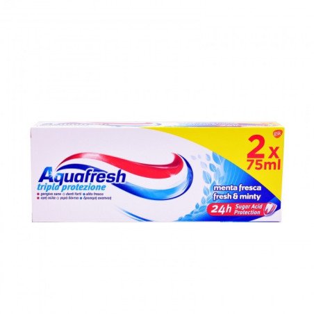 AQUAFRESH DENTIFRICIO TRIPLA PROTEZIONE ML.75X2