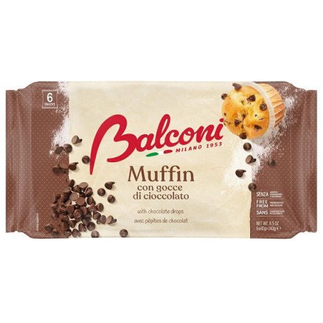 BALCONI MUFFIN GOCCE CIOCCOLATO GR.240