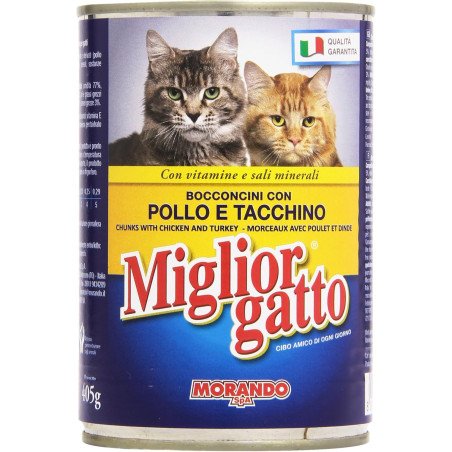 MIGLIOR GATTO POLLO TACCHINO GR.405