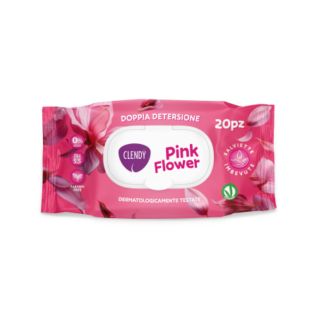 CLENDY 20 SALVIETTINE PINK FLOWER POP-UP