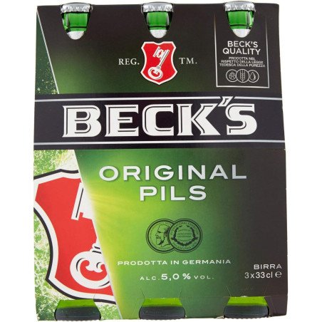 BECK'S BIRRA BOTTIGLIA CL.33X3