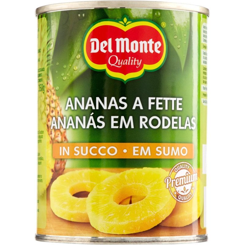 DEL MONTE ANANAS FETTE NATURALE LATTINA GR.820