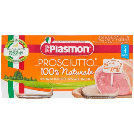 PLASMON OMO  PROSCIUTTO COTTO GR.80X2