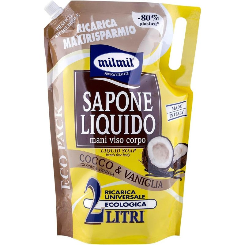 MIL MIL SAPONE LIQUIDO COCCO & VANIGLIA LT.2