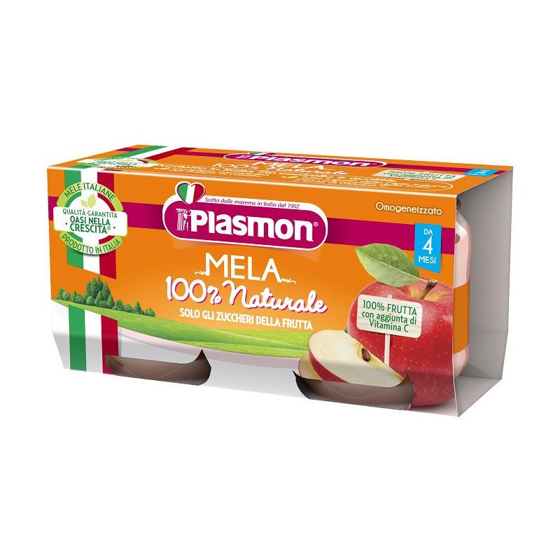 PLASMON OMO FRUTTA MELA GR.80X2