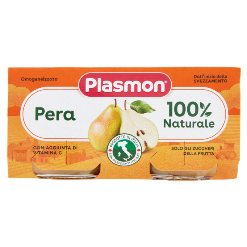 PLASMON OMO FRUTTA PERA GR.80X2