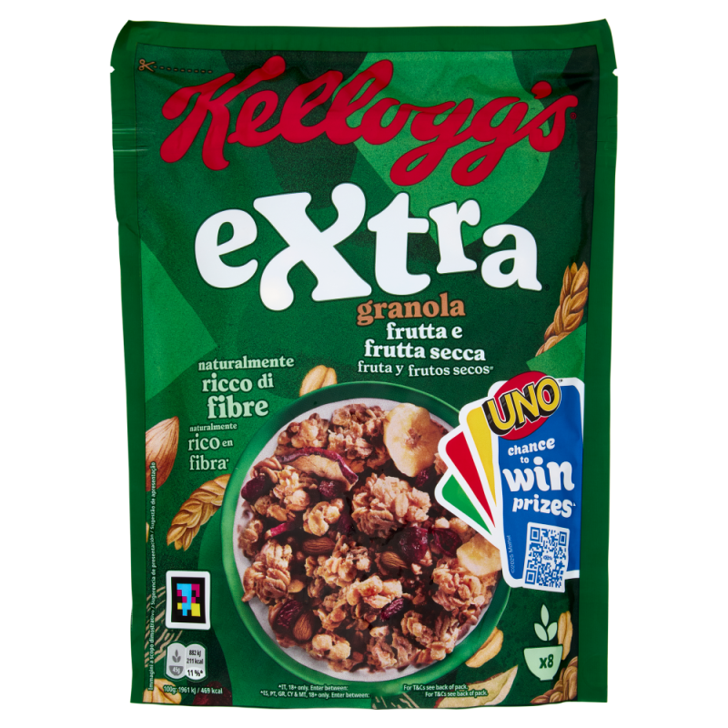 KELLOGG'S EXTRA FRUITS/NUTS GR. 375