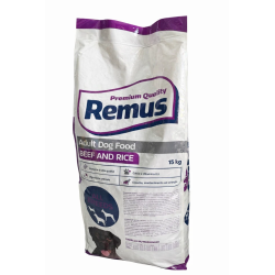 REMUS ADULT DOG BEEF & RICE 25/10 KG.15
