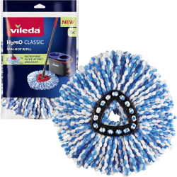 VILEDA H2PRO SPIN MOP REFILL CLASSIC