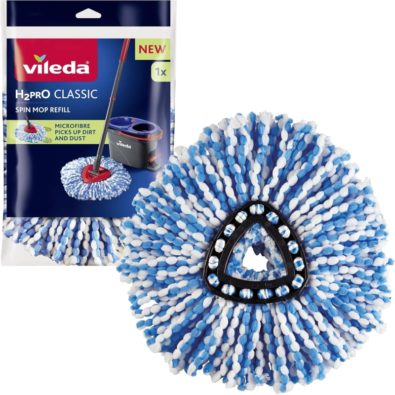 VILEDA H2PRO SPIN MOP REFILL CLASSIC
