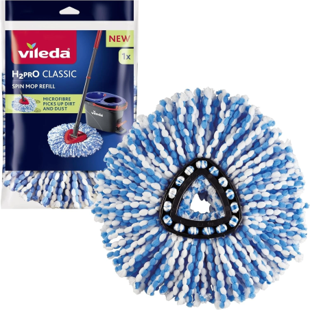 VILEDA H2PRO SPIN MOP REFILL CLASSIC