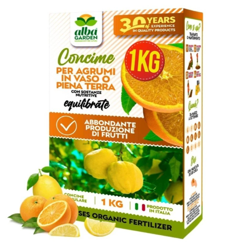ALBAGAREN CONCIME GRANULARE BIOLOGICO PER AGRUMI KG.1
