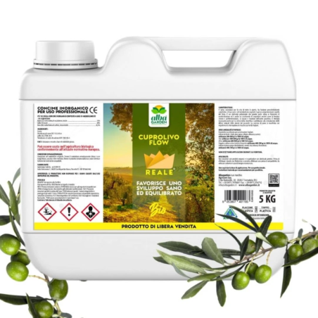 ALBAGARDEN CUPROLIVO  FLOW CONCIME CE BIOLOGICO PER VITE E ORTO KG.5
