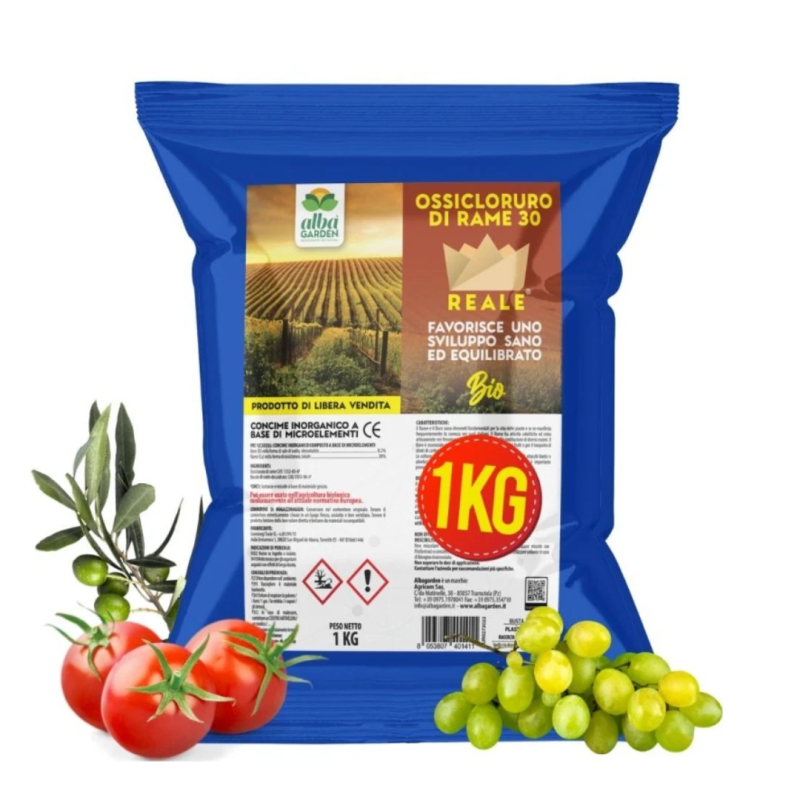 ALBAGARDEN OSSICLORURO DI RAME REALE  30% CONCIME KG.1