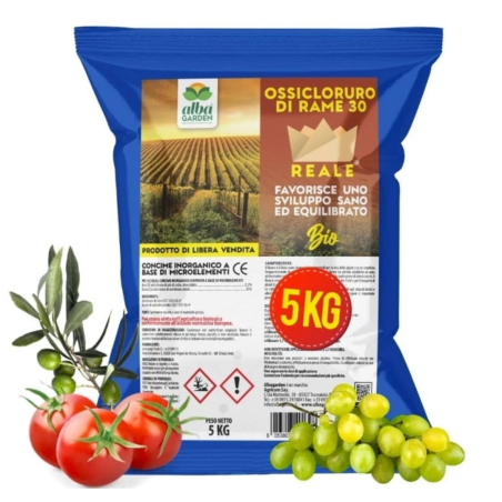ALBAGARDEN OSSICLORURO DI RAME REALE 30% CONCIME KG.5