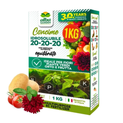 ALBAGARDEN CONCIME IDROSOLUBILE FERTILIZZANTE NPK 20-20-20+TE KG.1