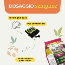 ALBAGARDEN ALBATOP TOPICIDA VELENO PER TOPI GRANO ROSSO KG.1,5