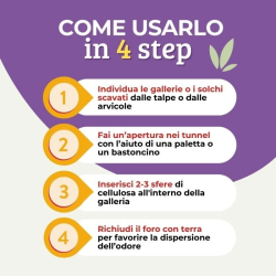 ALBAGARDEN DISABITUANTE SCACCIA TALPE IN SFERE DI CELLULOSA PROFUMANTE GR.100