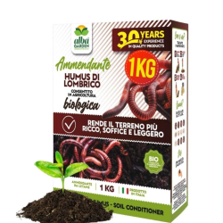 ALBAGARDEN HUMUS DI LOMBRICO ORGANICO 100%BIO KG.1