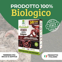 ALBAGARDEN HUMUS DI LOMBRICO ORGANICO 100%BIO KG.1