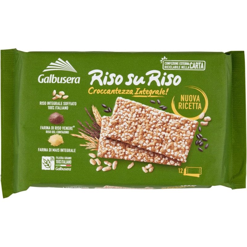GALBUSERA RISO SU RISO CRACKER INTEGRALI GR. 380