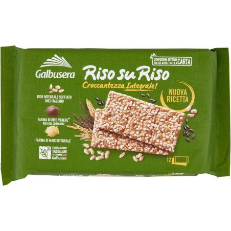 GALBUSERA RISO SU RISO CRACKER INTEGRALI GR. 380