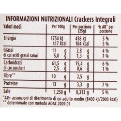 MULINO BIANCO CRACKER INTEGRALI GR.500