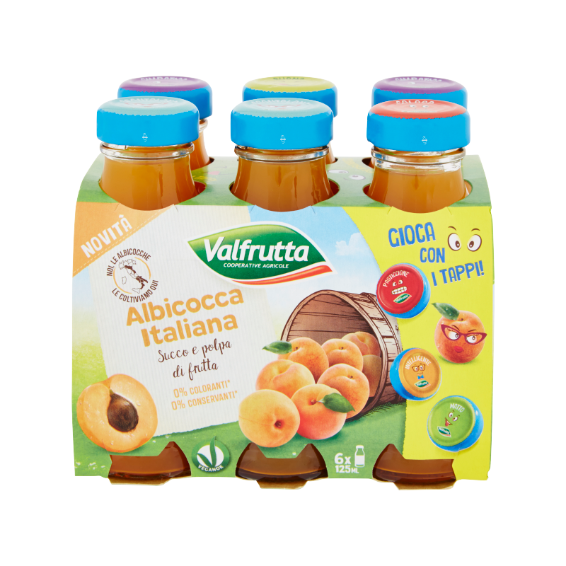 VALFRUTTA SUCCO ML. 125 X 6 ALBICOCCA
