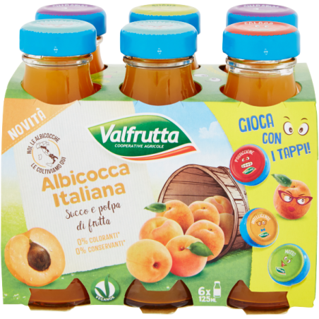 VALFRUTTA SUCCO ML. 125 X 6 ALBICOCCA