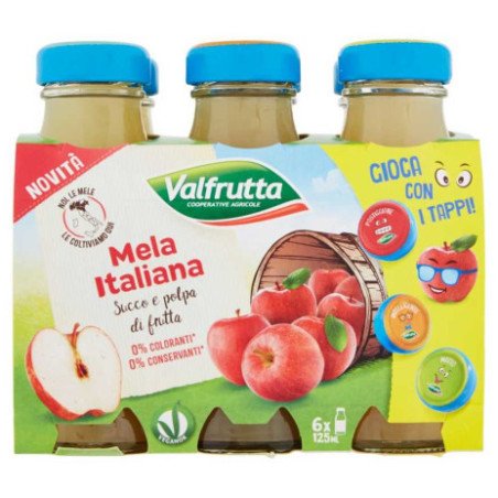 VALFRUTTA SUCCO ML. 125 X 6 MELA