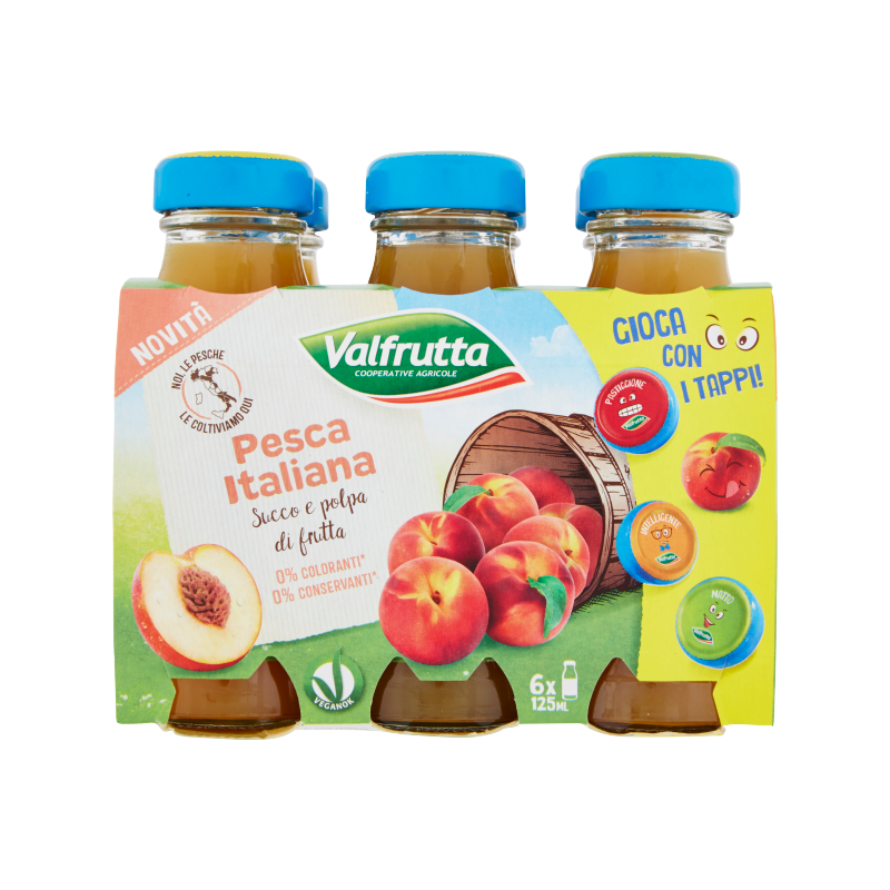 VALFRUTTA SUCCO ML. 125 X 6 PESCA
