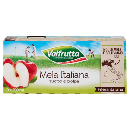 VALFRUTTA SUCCO ML. 200 X 3 MELA